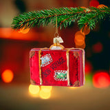 Kurt Adler Noble Gems™ "Bon Voyage" Suitcase Glass Ornament