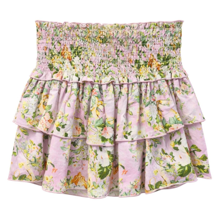 Katie J Bianca Skirt, Pink Baroque Floral