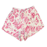 fbz Pink Toile Lightweight Tie Shorts