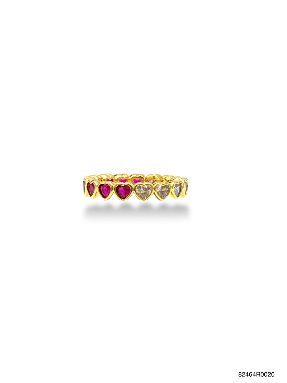 Mae Heart Ruby Eternity Ring