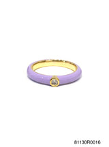Zoe Enambel Single CZ Ring