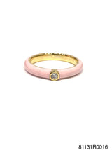 Zoe Enambel Single CZ Ring