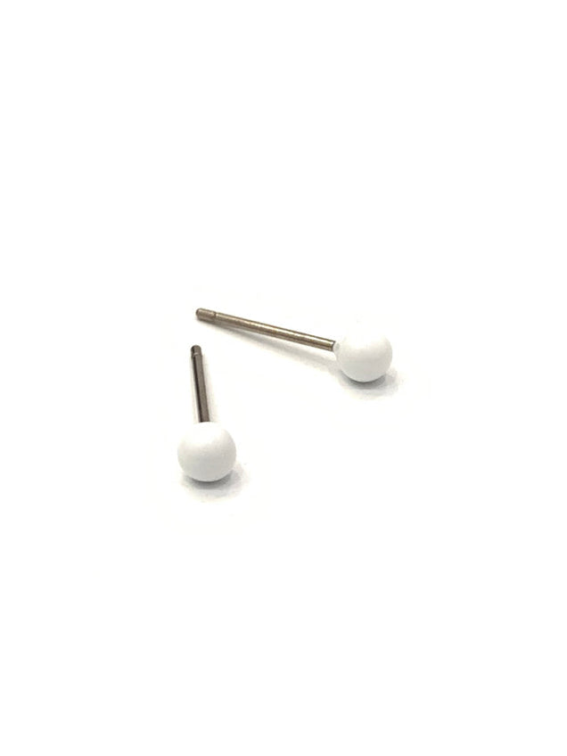 Zoe Enamel Ball Post Earrings
