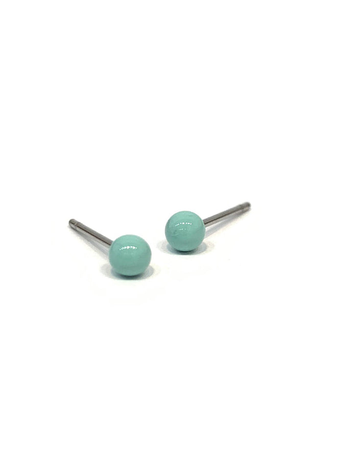 Zoe Enamel Ball Post Earrings
