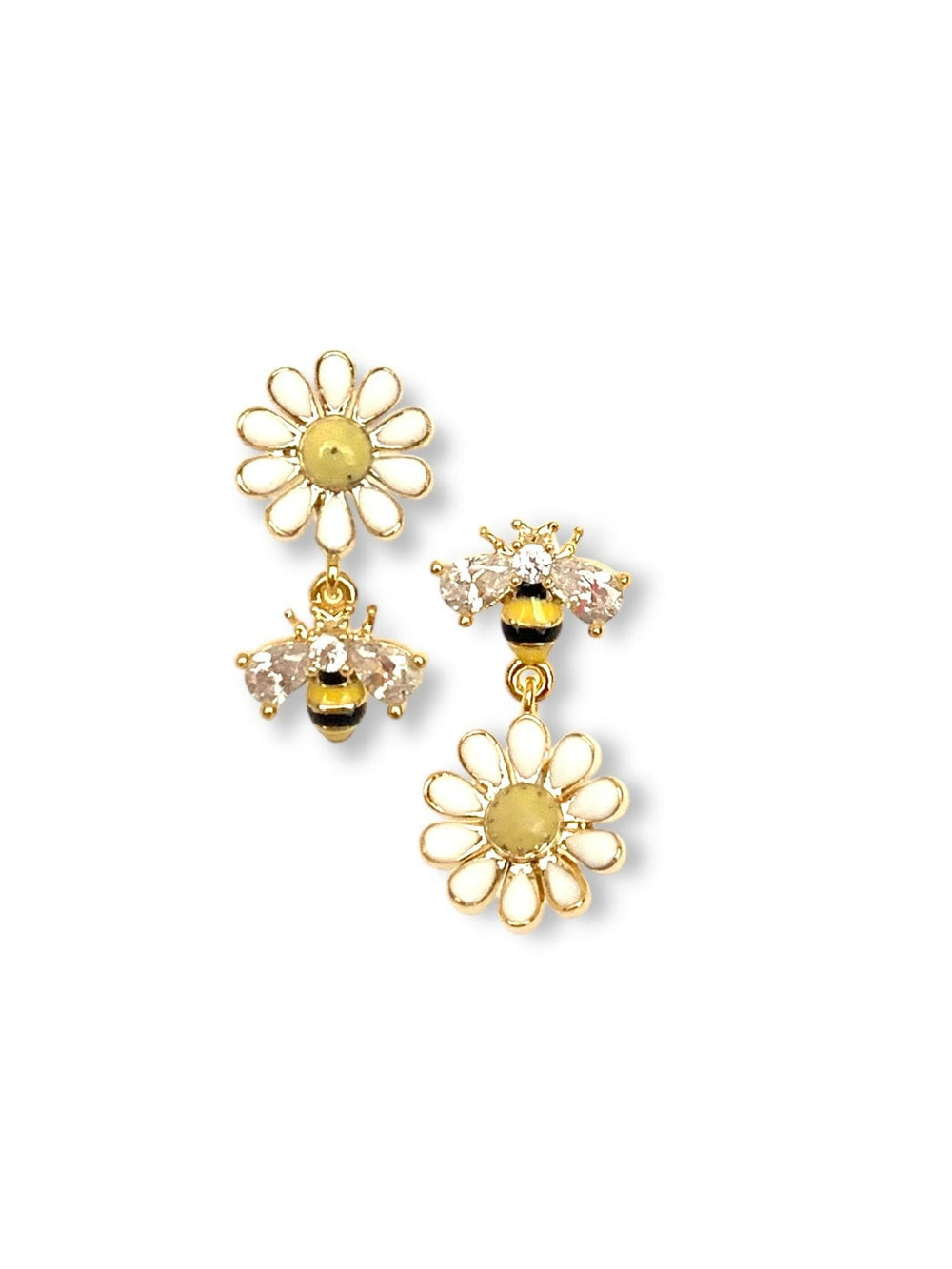 Maya Bee Daisy Drop Earings
