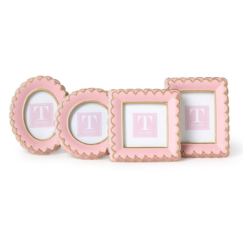 Pink Scalloped Mini Frame