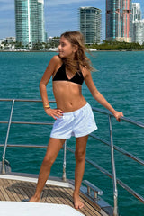 KatieJ Capri Striped Lounge Shorts