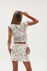 Tenly Dream Linen Cinch & Tie Peplum Tank, Oopsie Daisy