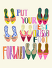 The Intuitive Creative Best Dressed Foot Greeting Card