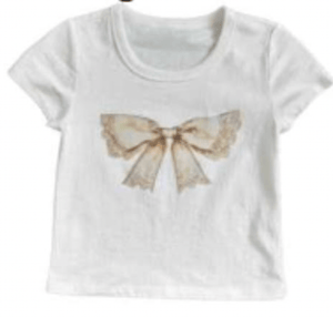 KatieJ Vintage Bow Graphic Tee