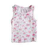 fbz Pink Flower Liberty White Tank Top